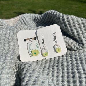 Handmade Clay Earrings and Necklace Set